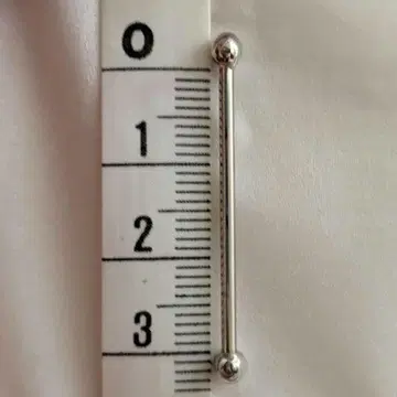 [ 새상품급 ] 아나토메탈 14G 30mm 바벨 & 공 엔드 세트