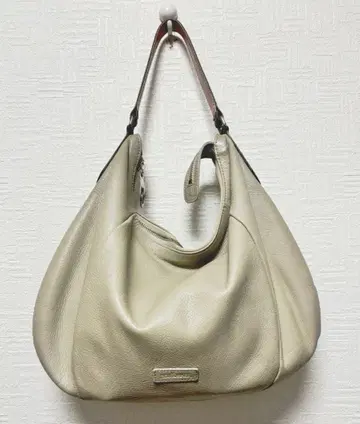 NEWYORKER 가죽 베이지 숄더백