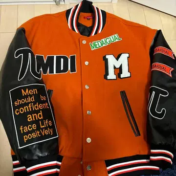 MEDAIGUAL 바시티 자켓 오렌지