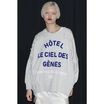 로즈버드 자수 로고 프린지 맨투맨 GENE HEAVENS