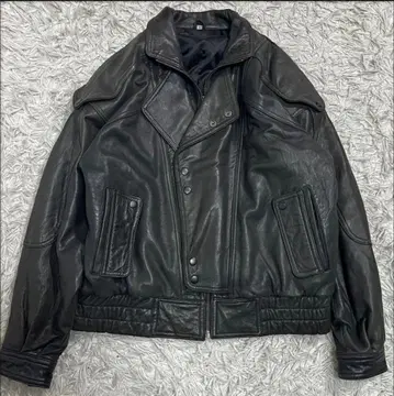80s archive 가죽 자켓 라이더스 램 가죽