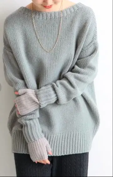 IENA 코드 뉴앙스 풀오버 그린 이에나