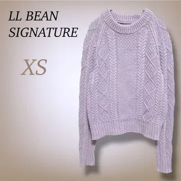 엘엘빈 시그니처 니트 스웨터 케이블 짜임 코튼 100%