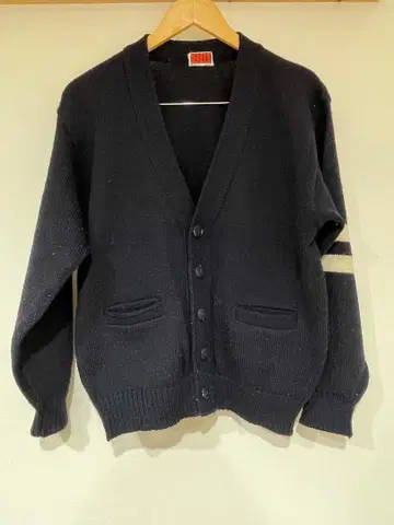 빈티지 레터드 가디건 60s