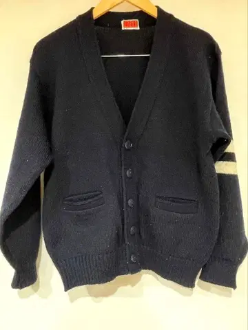 가격 인하! 빈티지 레터드 가디건 60s