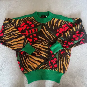santafe 화려한 무늬 스웨터