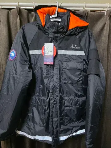 [택 포함 새상품] Cookman 프리저 자켓 XL 블랙/오렌지