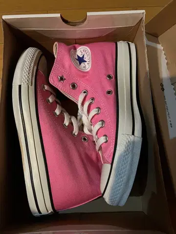 CONVERSE 핑크 하이컷 스니커즈