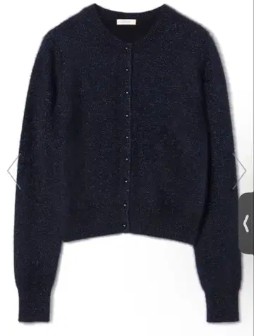 DES PRES 데 프레 폭스 캐시미어 크루넥 가디건 네이비 완판