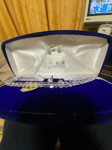 영아당 화이트 수정 목걸이