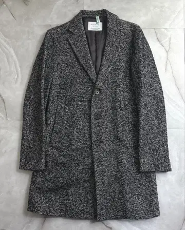 에디피스 트위드 체스터 코트 울 실크 사이즈 44