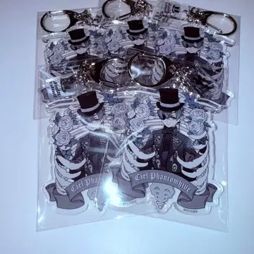 흑집사 Black Label 트레이딩 아크릴 키링 시엘 5종