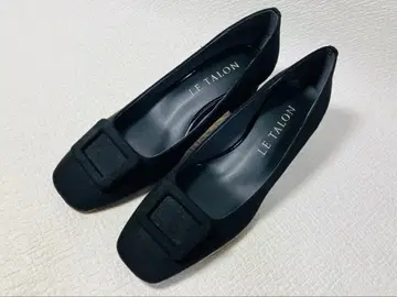 SH61 새상품 Le Talon 4.5cm 스퀘어 버클 펌프스 24.0