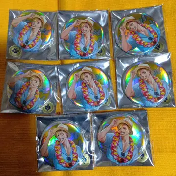 쟝켓토뱅크 시시가미 케이이치 캔뱃지 8개 세트 썸머 파티