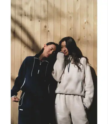 알리시아 스탠 플리스 셋업 2종 세트 아이보리