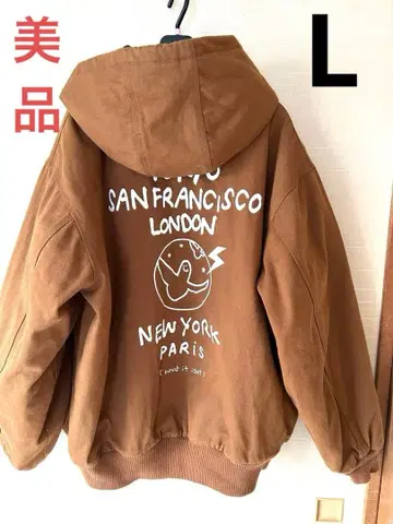 마크곤잘레스 아우터 자켓 브라운 헤비 웨이트 후드티 L