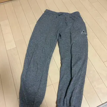 그레이 조거 팬츠 점프맨 로고