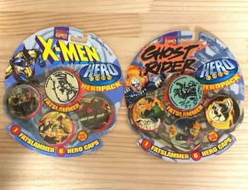 MARVEL COMICS HERO CAPS 딱지 2개 세트