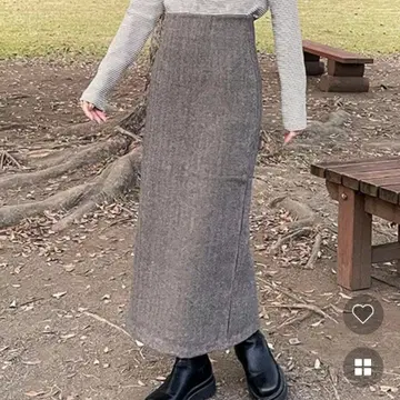 nugu 헤링본 롱 스커트