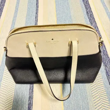 kate spade 핸드백 바이컬러 화이트 x 블랙 여성용 고급 출퇴근