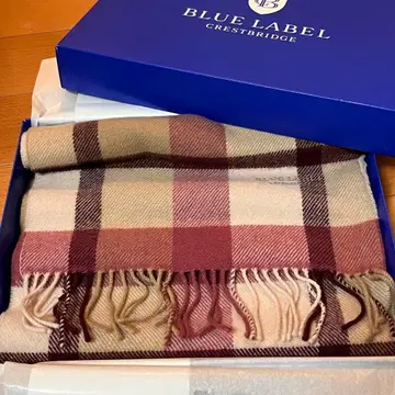 크리스마스 BLUE LABEL CRESTBRIDGE 체크 무늬 머플러