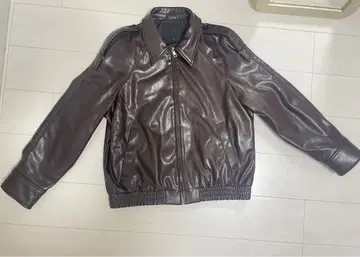 ZARA 브라운 가죽 자켓 S 사이즈