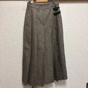 niko and - 플레어 스커트 롱 브라운 계열