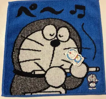 새상품 도라에몽 베~ 블루 타월 손수건 핸드 타월 50주년 기프트