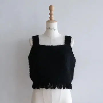 searoomlynn CURL 부클 2WAY KNIT 프린지 베스트