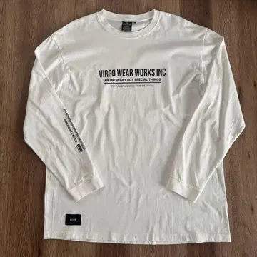 Virgowearworks 롱 T 화이트 사이즈 4