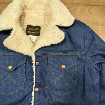 Wrangler 오렌지 코트 M 사이즈 데님 자켓