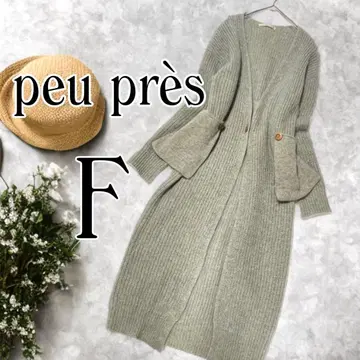 peu pres 푸프레 모헤어 혼방 롱 니트 가디건 F 체형 커버