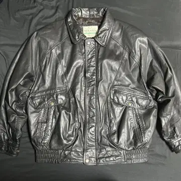 90s 빈티지 가죽 자켓 소가죽 A-2 A2 짧은 기장