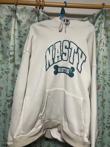 Nasty Dog 프린트 로고 후드티