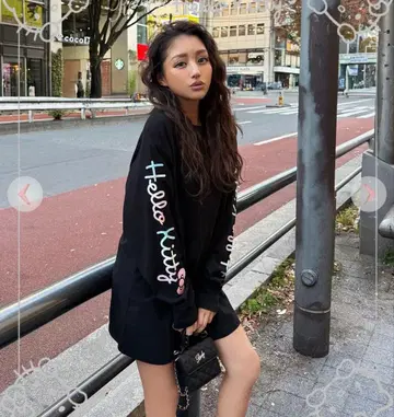 Hello Kitty Rady 롱T 레인보우