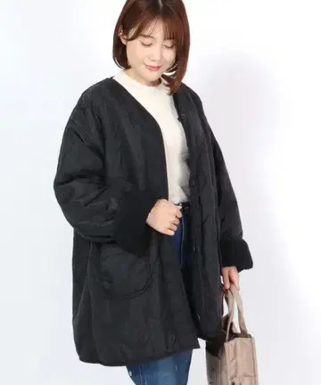 [ ALPHA ] 노카라 코트 M 블랙 여성용