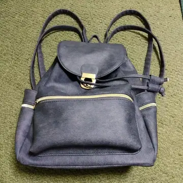 다크 그레이 합성 피혁 백팩