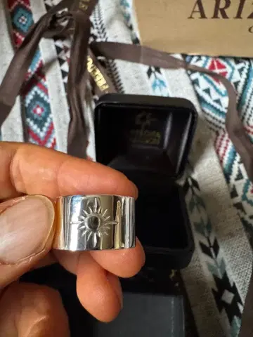 애리조나 프리덤 태양신 반지 페더 목걸이 실버925