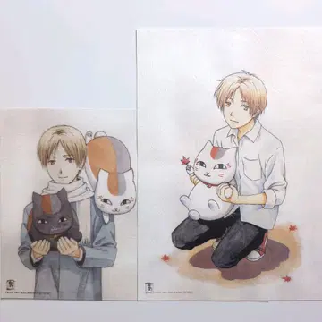 나츠메 우인장 특전 그려진 포트레이트 2점