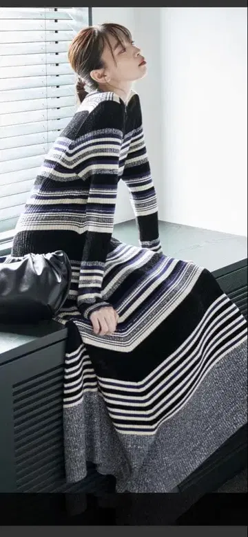 COCODEAL 보더 니트 원피스