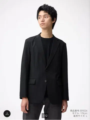 캐주얼 수트 싱글 브레스 블랙