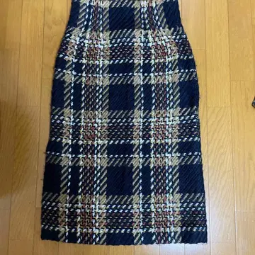 Mila Owen 체크 무늬 타이트 스커트 사이즈 1
