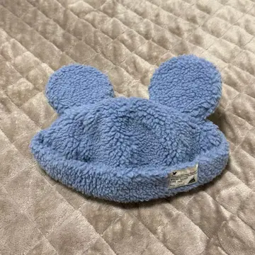 디즈니 보아 캡 모자 블루 스카이블루 미키 귀 포함 복슬복슬