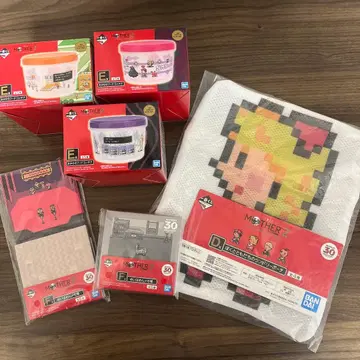 덤 포함 MOTHER2 제일복권 후드 컨테이너 E상 3종 세트
