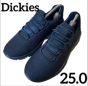 컨디션 최상 Dickies 디키즈 25.0cm 쾌적 스니커즈 블랙