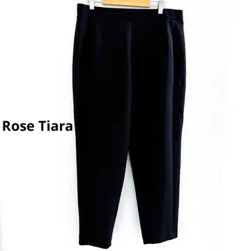 Rose Tiara 블랙 조거 팬츠 리본 L 오키메