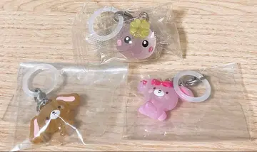 느긋한 메지루시 액세서리 봉봉 리본 검은 토끼 볼터치짱 3개 세트