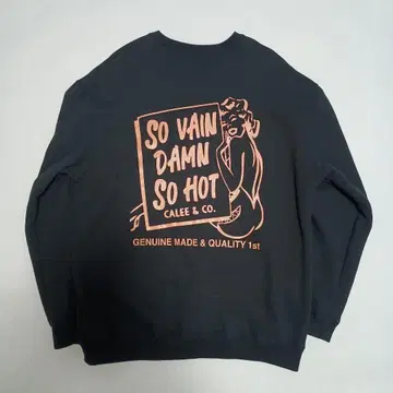 컨디션 최상 CALEE 블랙 맨투맨 트레이닝복 L