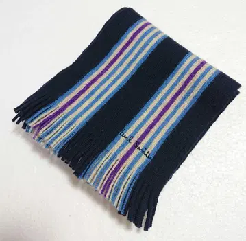 Paul Smith 스트라이프 머플러 버진 울 양모 독일제
