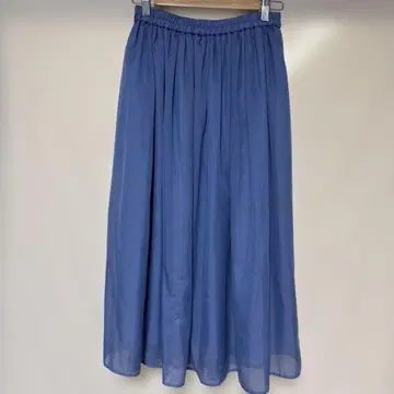 BEAMS 파랑 플레어 스커트